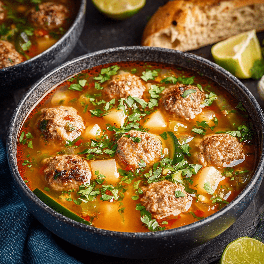 Albondigas Mexican Meatball Soup