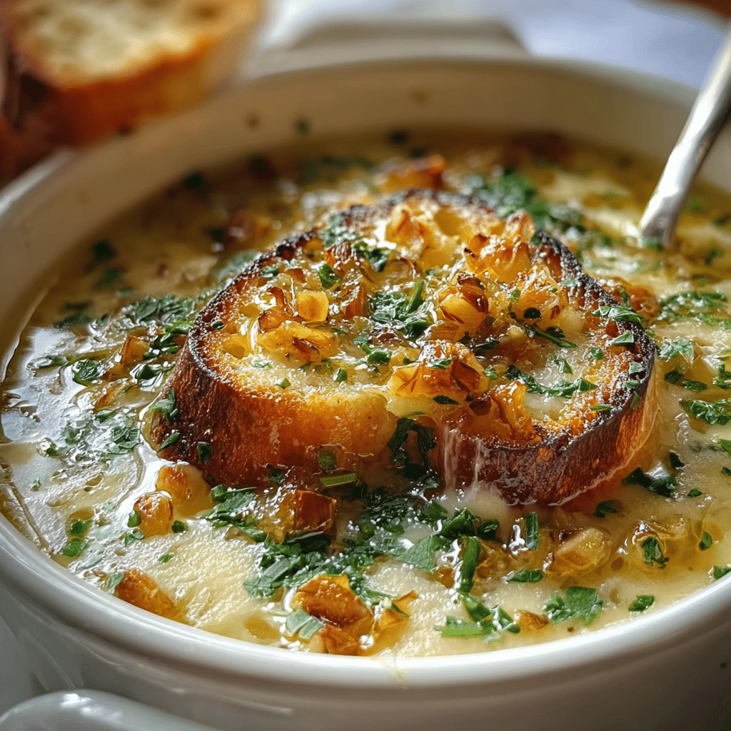 Country French Garlic Soup
