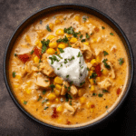 Creamy Chipotle Chicken & Corn Soup