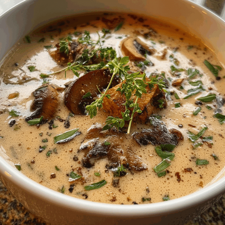 Creamy Mushroom Herb Soup