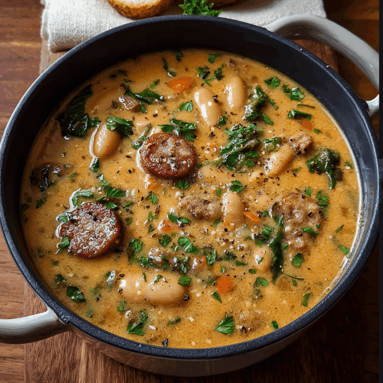 Creamy Sausage Bean Soup