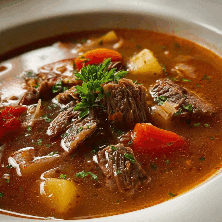 Hearty Italian Beef Soup