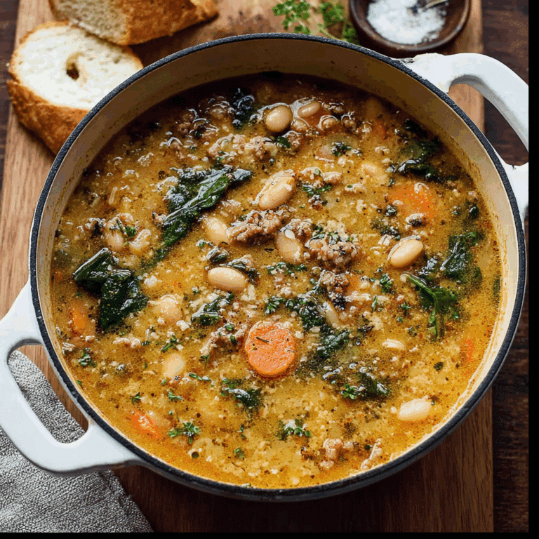 Hearty Tuscan White Bean Soup