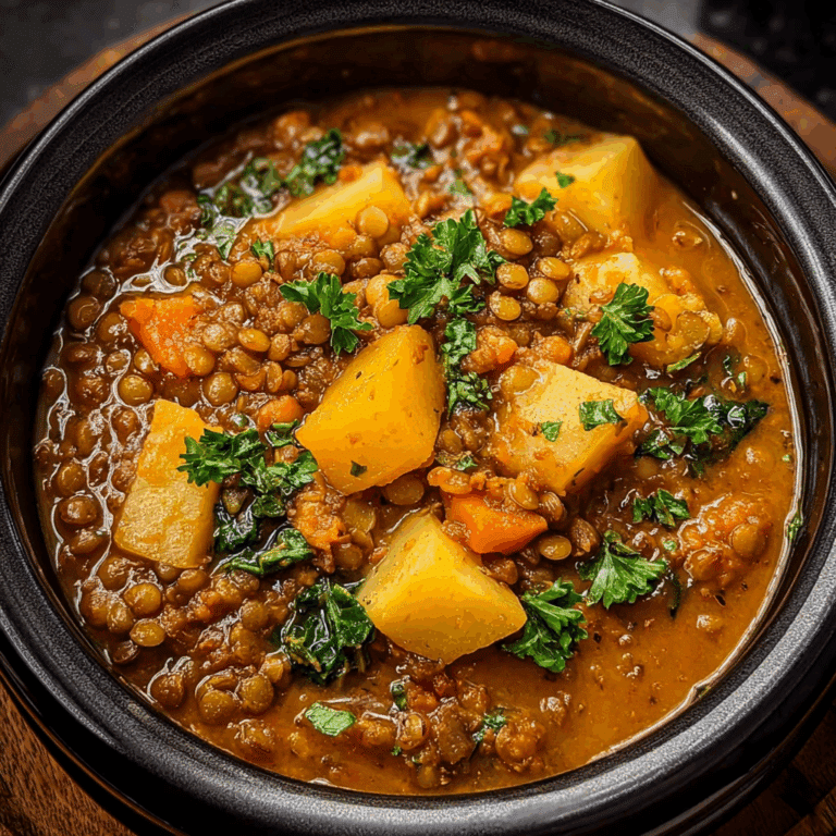 Instant Pot Curried Lentil & Potato Stew