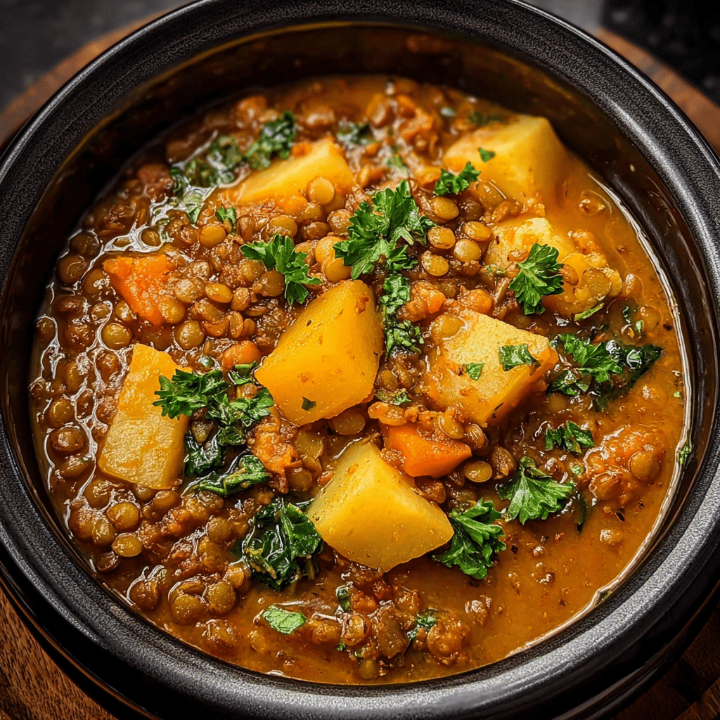 Instant Pot Curried Lentil & Potato Stew