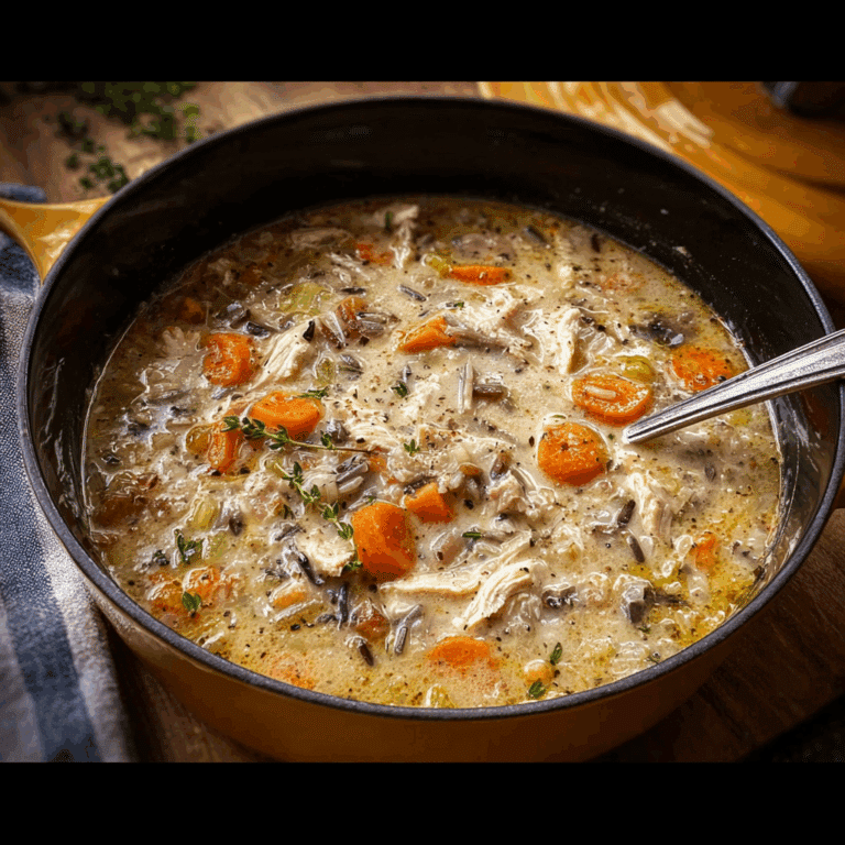 Leftover Turkey Wild Rice Soup