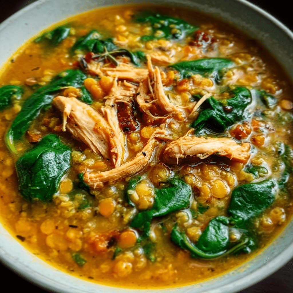 Lentil and Spinach Soup