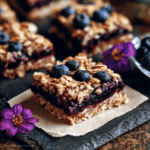 No Bake Blueberry Oat Bars