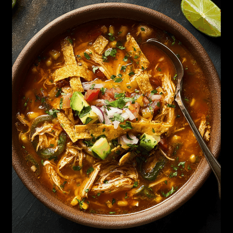Poblano Chicken Tortilla Soup