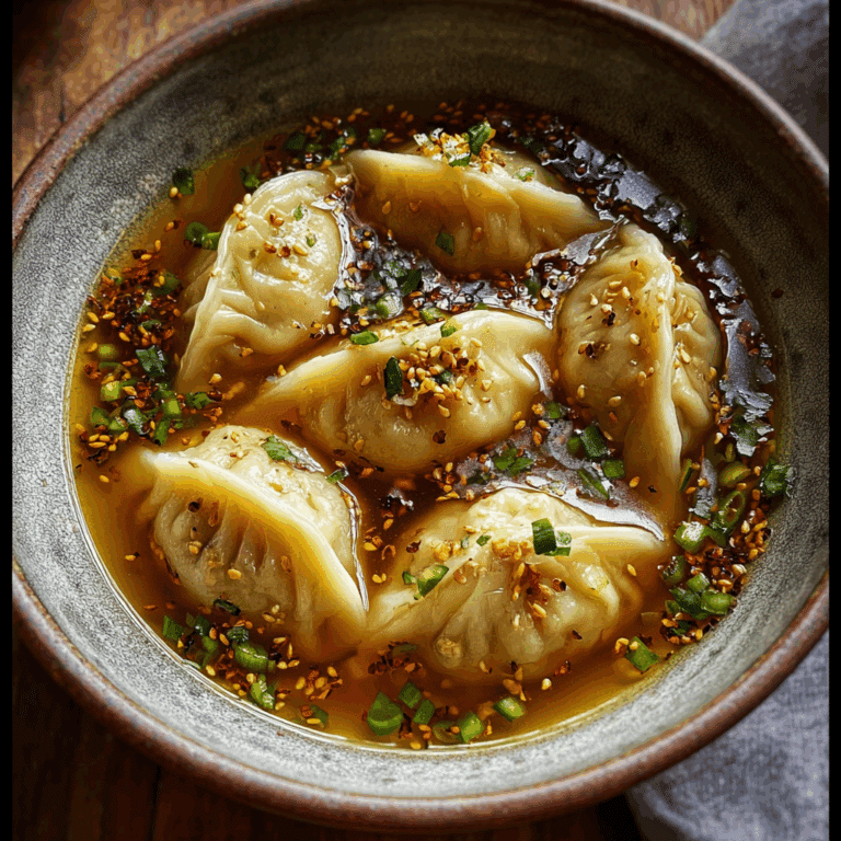 Spiced Butternut Squash Dumplings with Ginger Broth