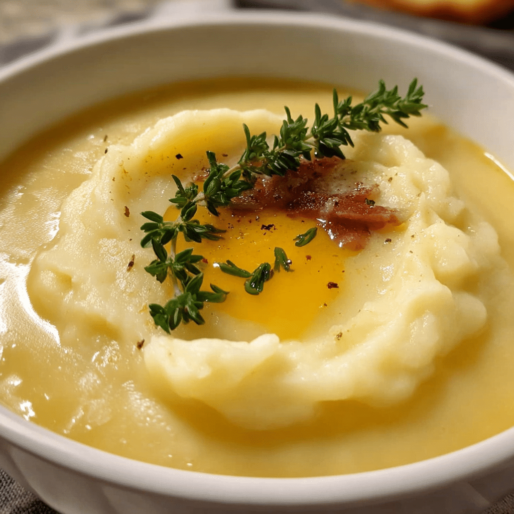 Sunday Night Mashed Potato Soup