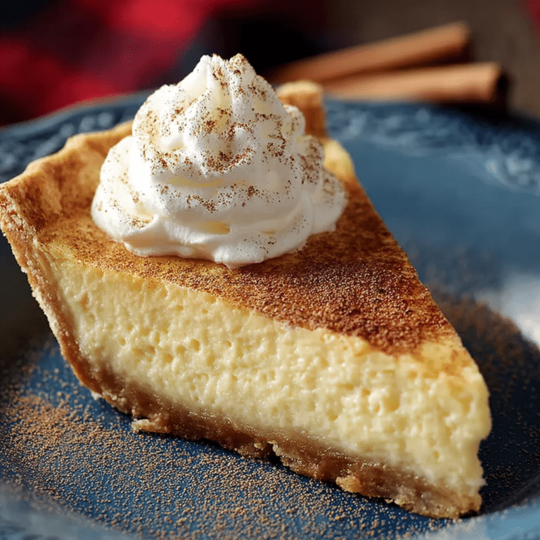 Christmas Eve Cinnamon-Vanilla Custard Pie