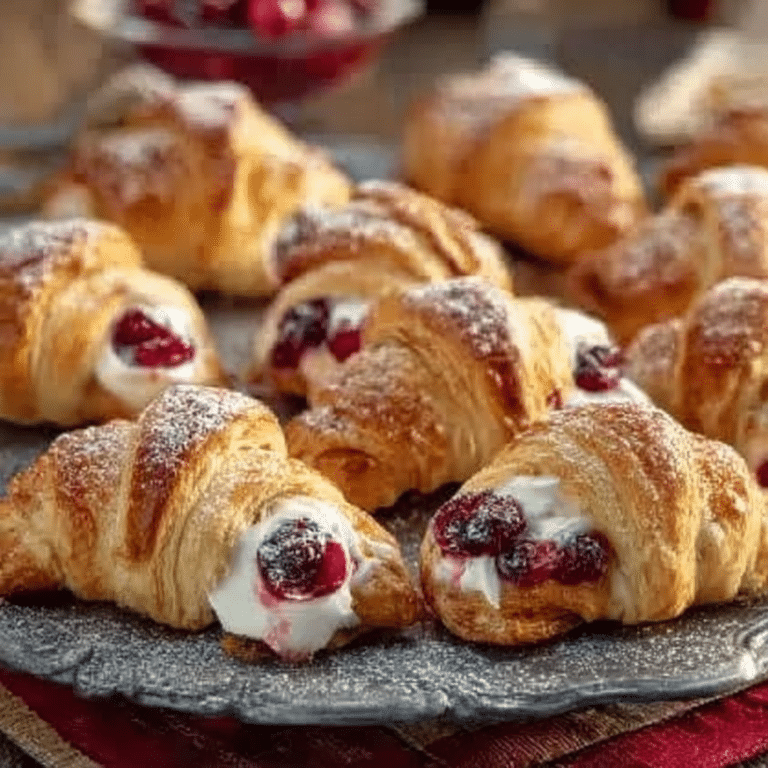 Cranberry Cream Cheese Crescent Bites