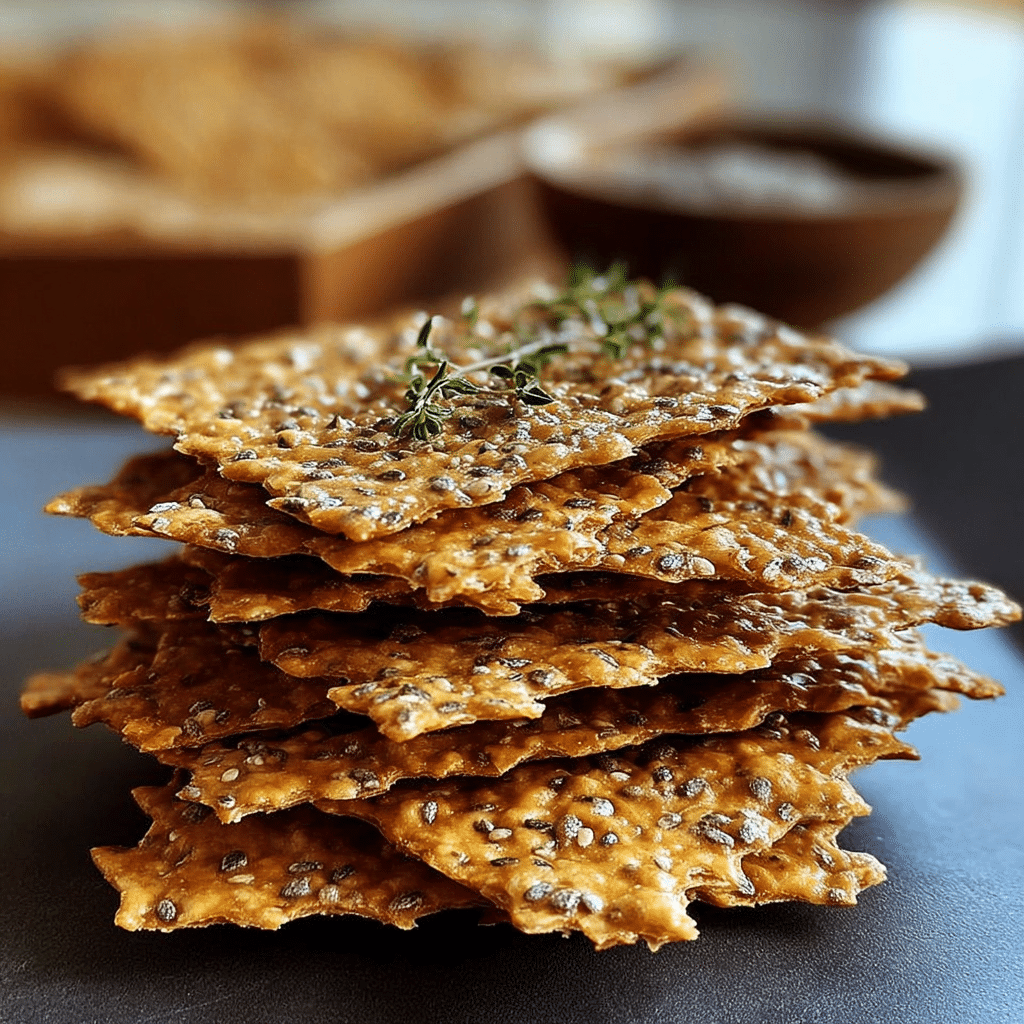 Easy Crunchy Chickpea Seed Crackers Recipe