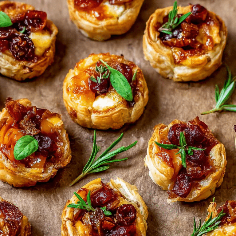 Mini Cranberry Brie Bites